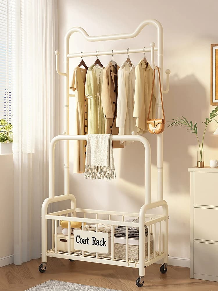 Simple moving clothing for interior Drng Ra Hanging clothes for bedroom self-supporting Ra luxury light clothes