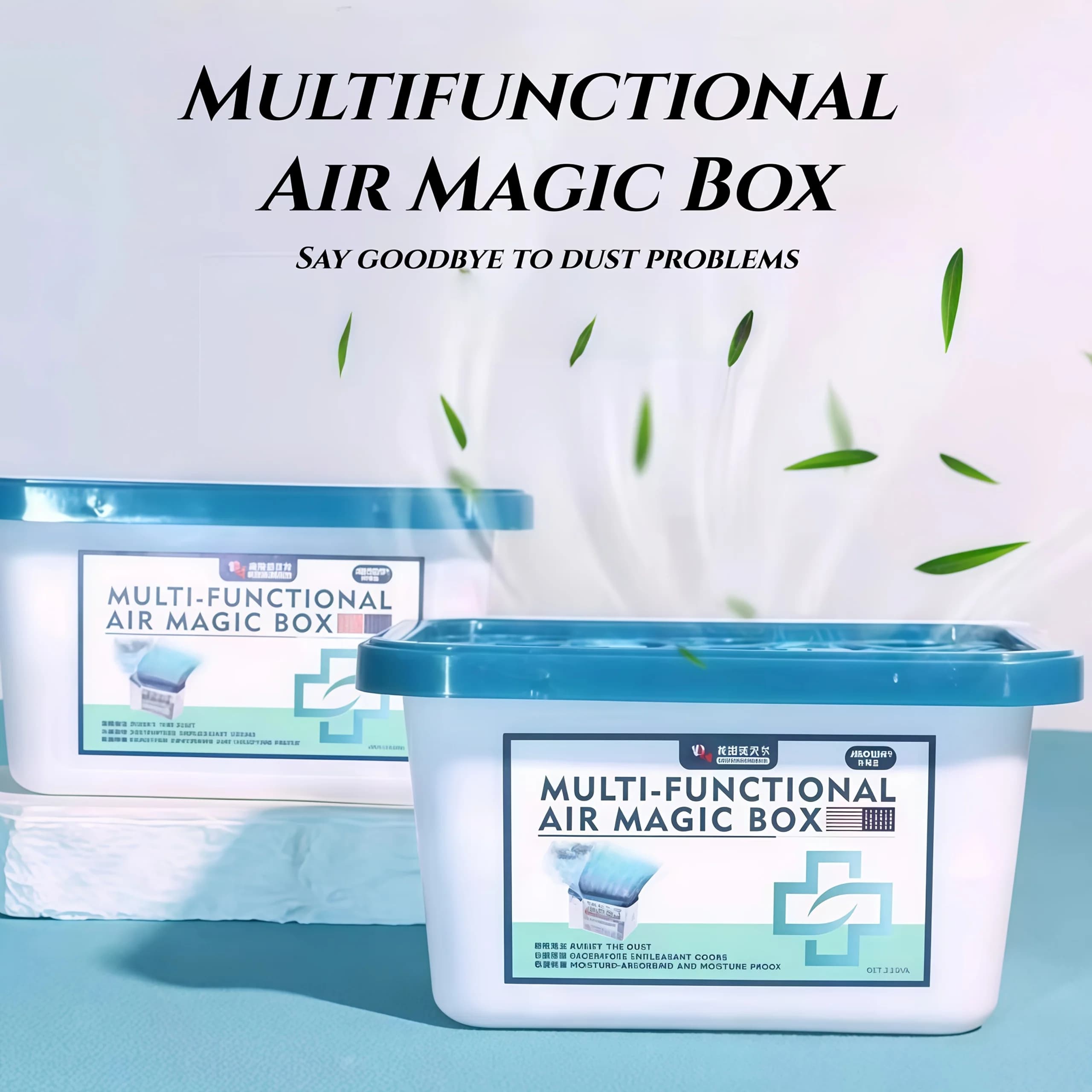 1pz Scatola Magica per Aria Pura, Eliminatore di Odori e Deumidificatore a Doppia Azione - Adsorbimento Fisico + Decomposizione degli Odori per Casa, Armadio