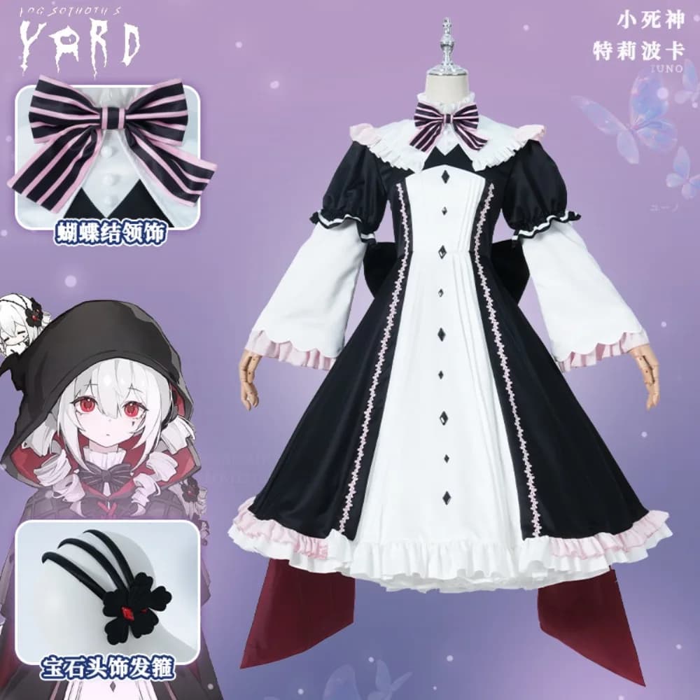Costume Cosplay Completo di Yog-Sothoth Tripoca, Abito Carino ed Elegante con Accessori, Outfit per Halloween e Spettacoli Teatrali