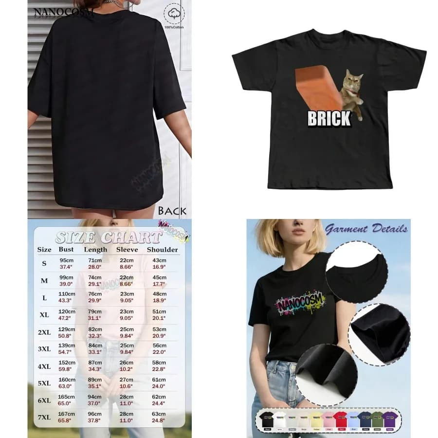 【Nuovo stile】[100% cotone] Maglietta I'm Bricked Up Meme con grafica accattivante, perfetta per abiti casual, felpa con cappuccio e felpa per l'autunno