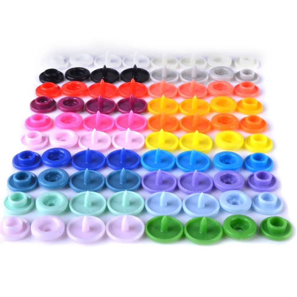 Kit di 300 Bottoni a Pressione Professionali con Pinze, Bottoni in Plastica T5 12mm, 20 Colori, Set di Strumenti per Cucito e Fai-da-Te