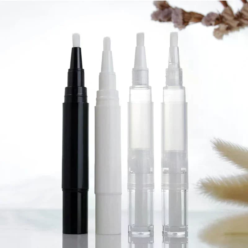 Flacone Vuoto da 5ML con Pennello, Contenitore Cosmetico Ricaricabile, Tubetto per Smalto, Balsamo, Nail Art, Mascara, Oli e Strumenti