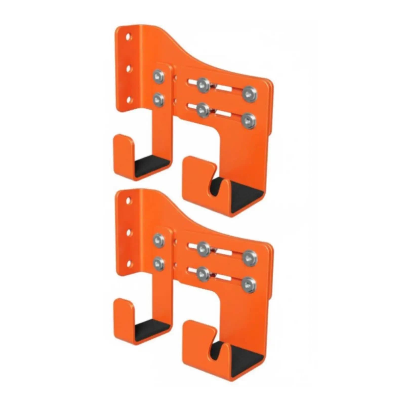 2 Pieces Logging Tool Wall Hanger double Hanging Logging Tool Hook Rack Adjustable Organization System for Garage, Workshop,