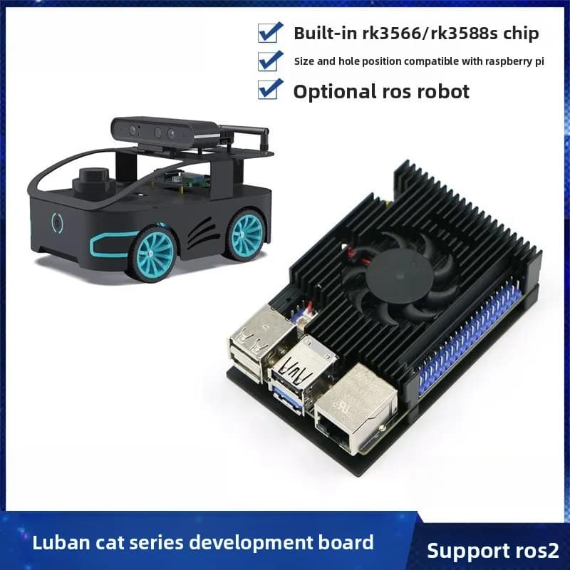 Luban Cat 4 Wildfire ROS Development Board Ubuntu Robot Linux Main Control Board RK3588S Compatible Raspberry Pi