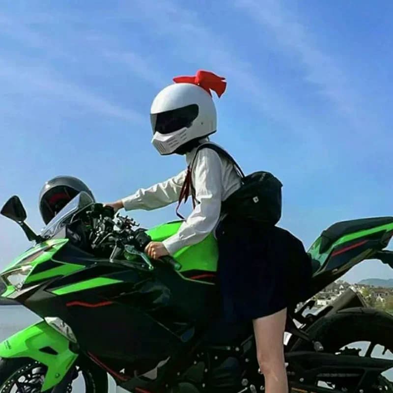 Cute Women's Quick Disassembly Cotton Bike Helmet with Body Decoration Bowknot Safety Equipment for Girls Electric Bike