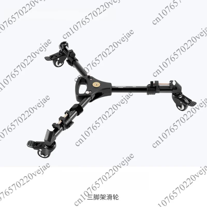 Professional Photo Aluminum 3 Wheels Pulley Universal Foldable DSLR Camera Tripod Dolly Base Stand For Studio Photo Vide