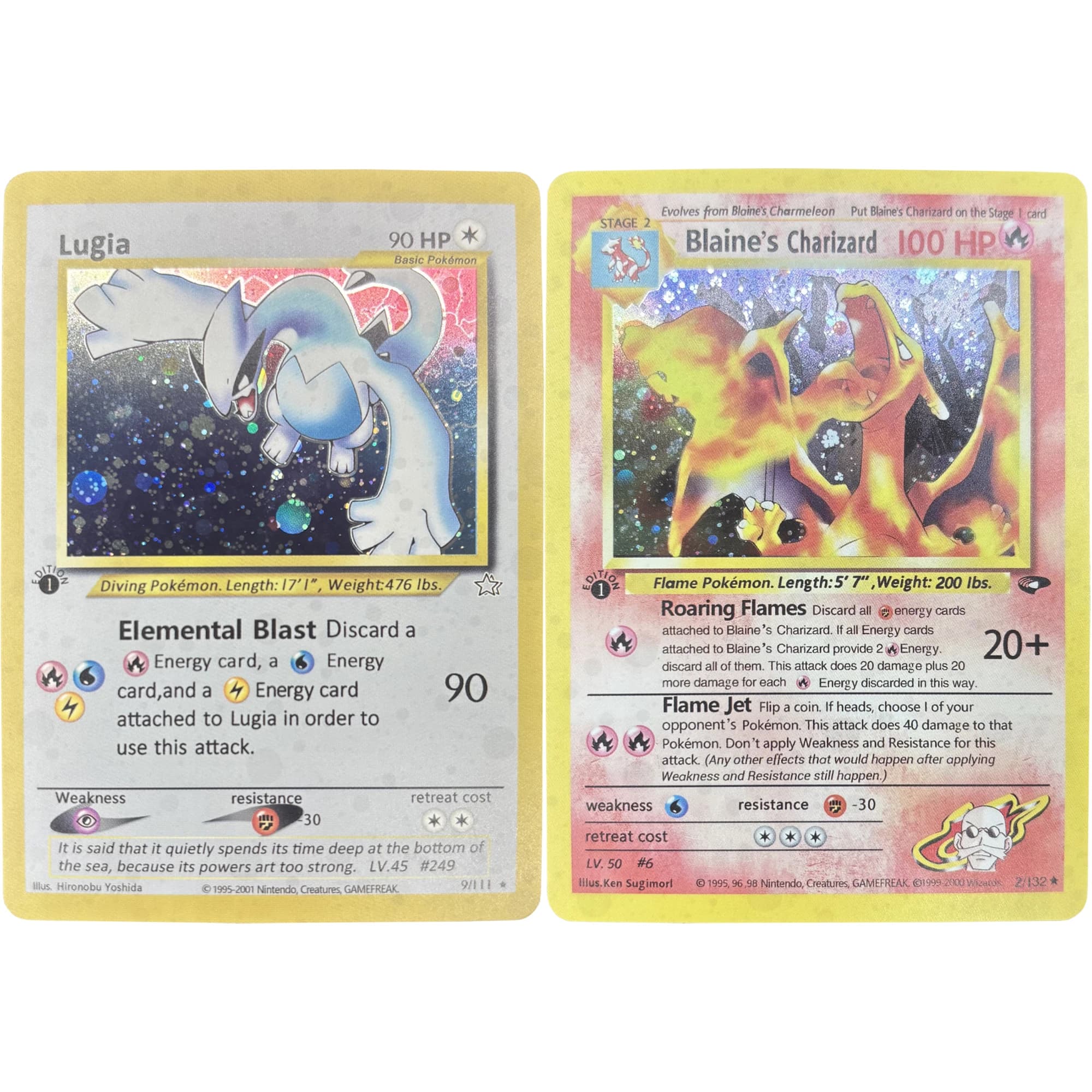 Fai da te PTCG Versione inglese Lugia Charizard Collezione di carte Self Made Singola carta Gioco classico Carte Anime Giocattolo regalo