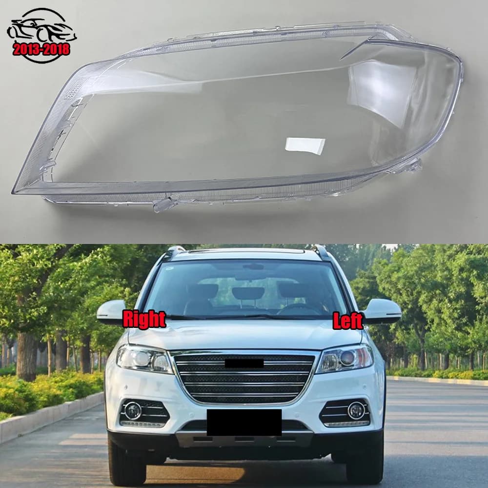 Per Great Wall Haval H6 Sport Red Label 2013 2014 2015 2016 2017 2018 Faro Anteriore Auto con Lente Trasparente e Copertura Guscio