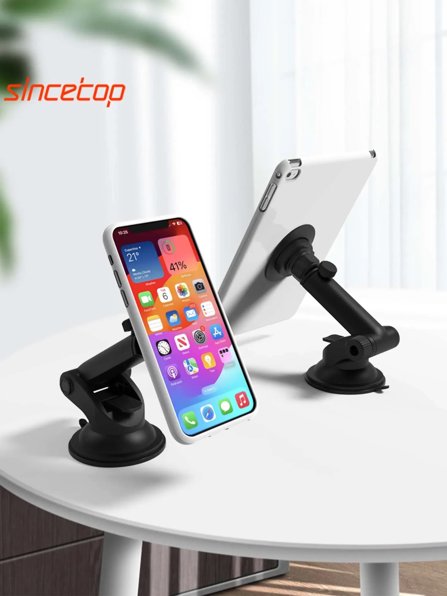 Supporto per telefono pieghevole da tavolo supporto per Tablet Mobile da tavolo per iPad iPhone staffa per ventosa per auto regolabile per Smartphone Samsung
