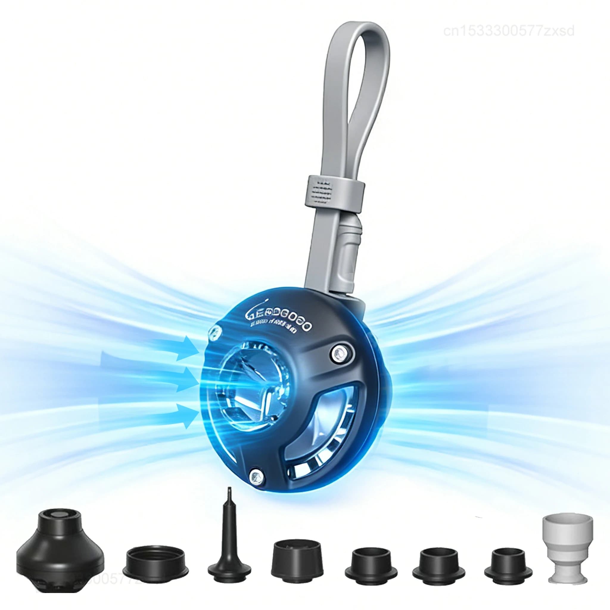 Pompa ad aria elettrica GIGA PUMP ricaricabile portatile per campeggio, per materassini ad aria, materassini gonfiabili, galleggianti da piscina, sacchi sottovuoto