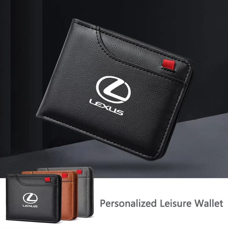 PU Leather Men's Wallet Car Driver License Case Card Holder For Lexus IS250 Ct200h LS430 LX570 NX300h IS300h RX330 ES300h UX250h