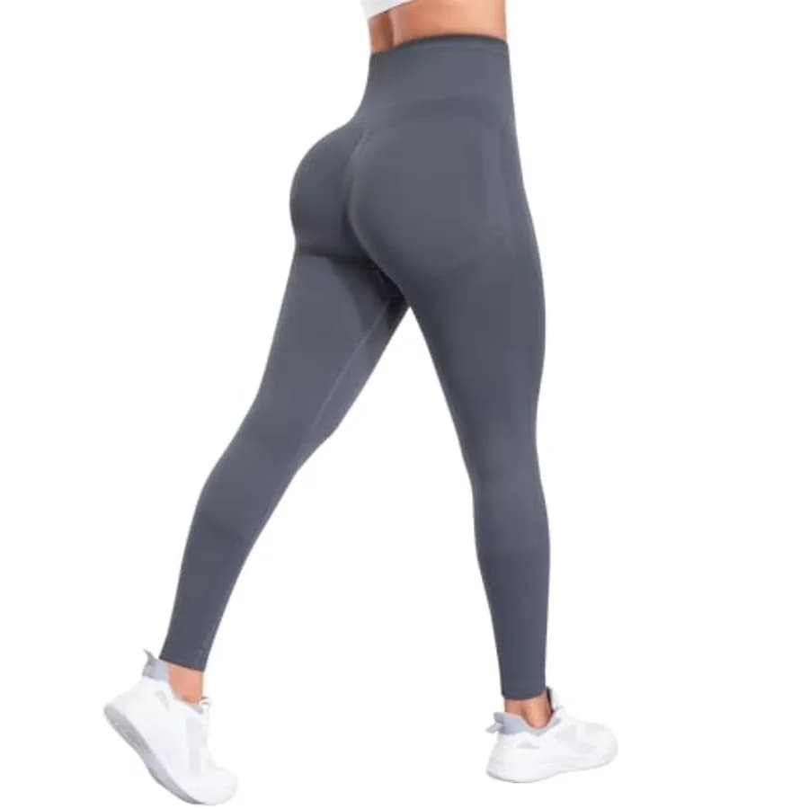 Leggings NORMOV senza cuciture per il sollevamento dei glutei - Leggings da palestra Booty Scrunch per donna