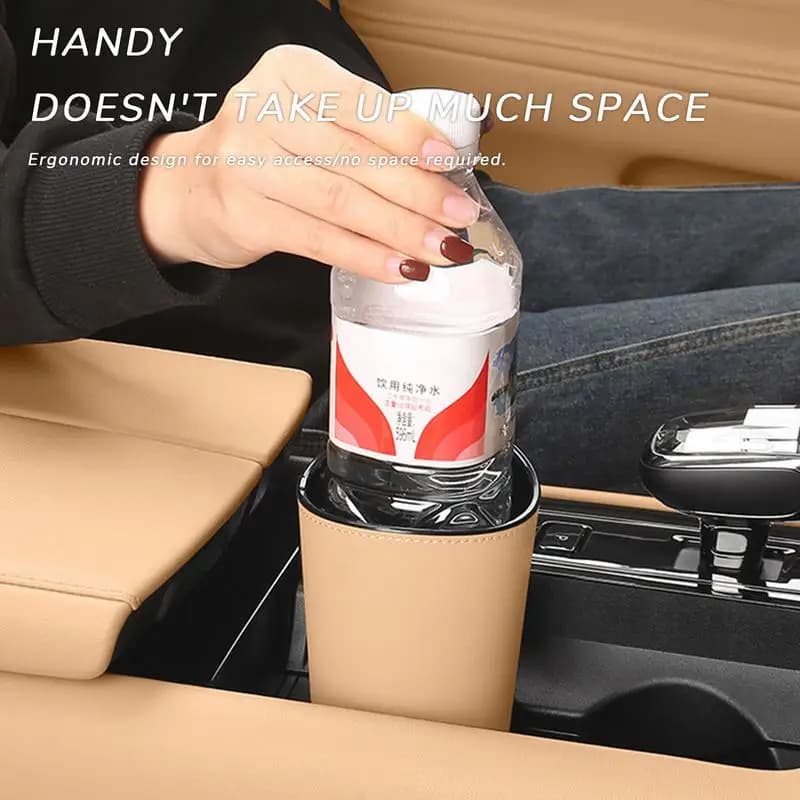 Bidone della spazzatura per auto, secchio della spazzatura per automobile a tenuta stagna, tasca per porta, bidone della spazzatura multiuso, piccolo bidone della spazzatura per auto, studio e casa