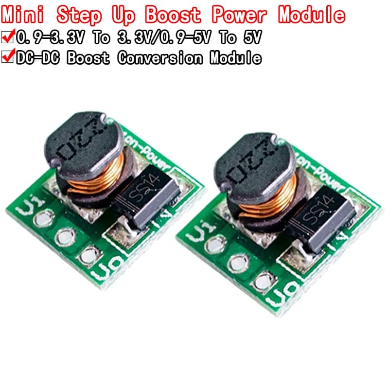 5 pz DC-DC 0.9-3.3 V a 3.3 V 500mA 0.9-5 V a 5 V Mini Step Up Boost Modulo di Alimentazione DC a DC Per Arduino Modulo Convertitore di Tensione