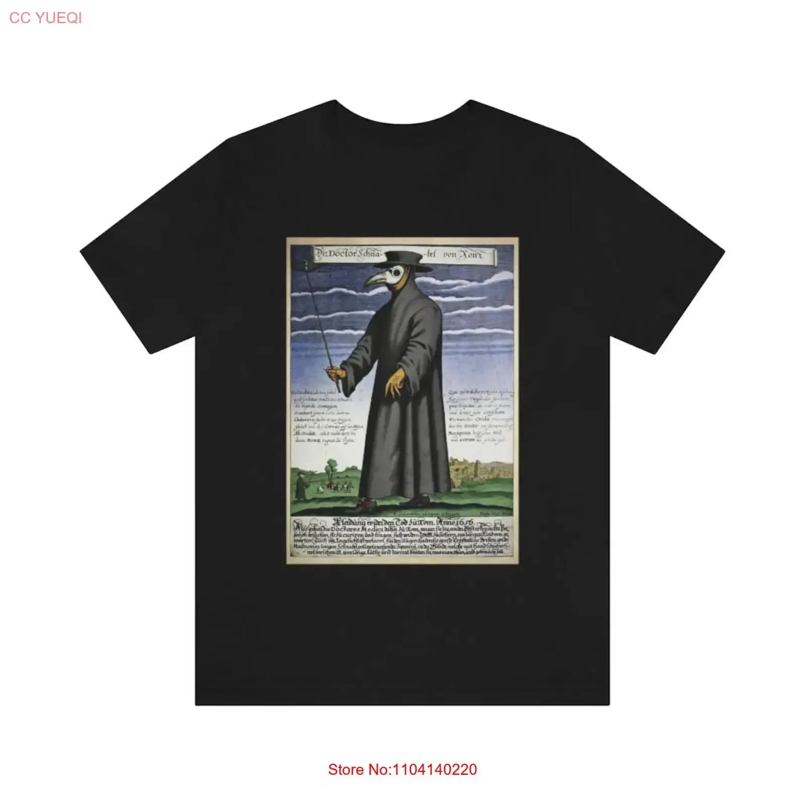 T-shirt in jersey da medico della peste vintage lavata Comodo abbigliamento firmato streetwear Elegante moda casual Grafica traspirante