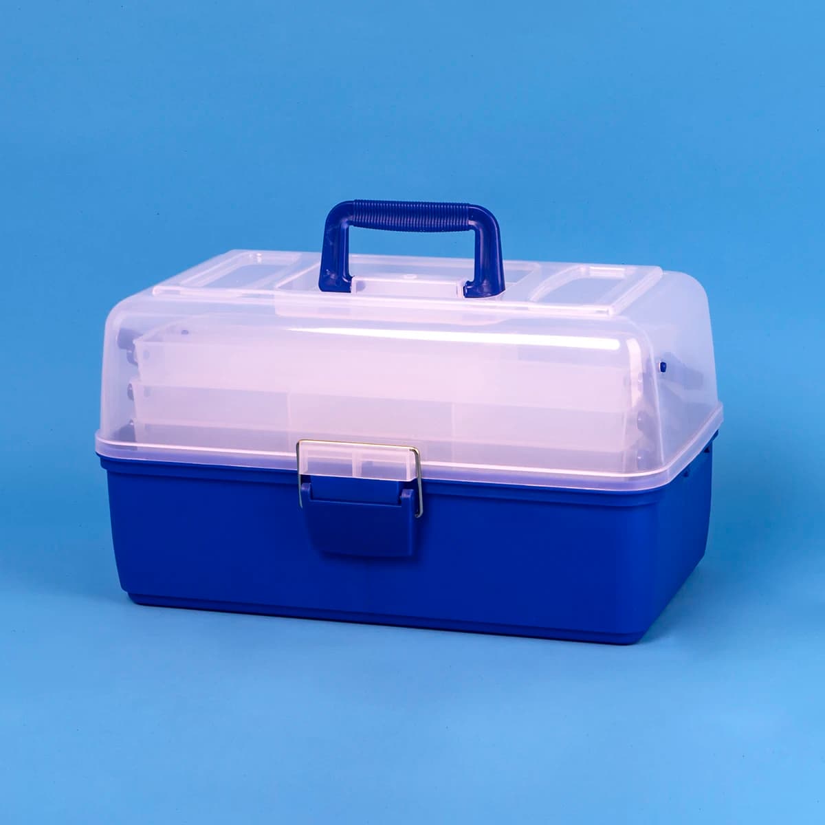 Scatola per Attrezzatura da Pesca Impermeabile in Plastica a 4 Strati, Contenitore per Esche, Ami e Minnow, Accessori per la Pesca