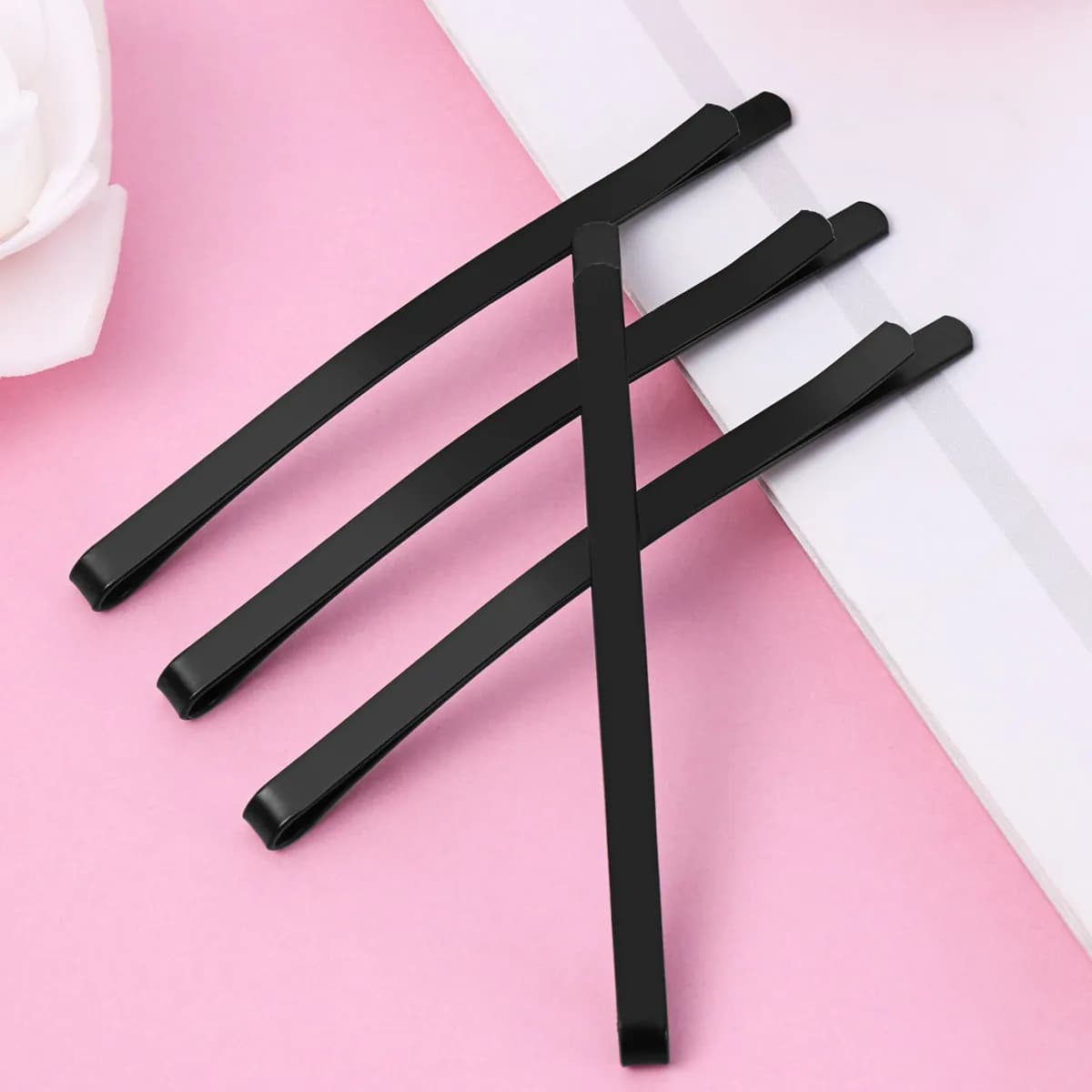 100Pcs Black Hairpins Metal Hair Clips Tough Reusable Alloy Hair Accessory for Women Classic Updo Braids Securing