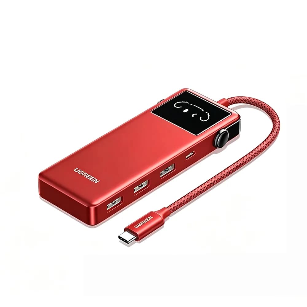 UGREEN Docking Station USB-C 5-in-1 Q-Pai Robot, Adattatore Multiporta 4K60Hz HDMI con Ricarica Rapida PD per MacBook e Laptop