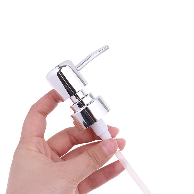 1PC metallo bagno dispenser di sapone liquido toilette sostituzione delle mani lozione shampoo pompa con tubo di plastica per il bagno