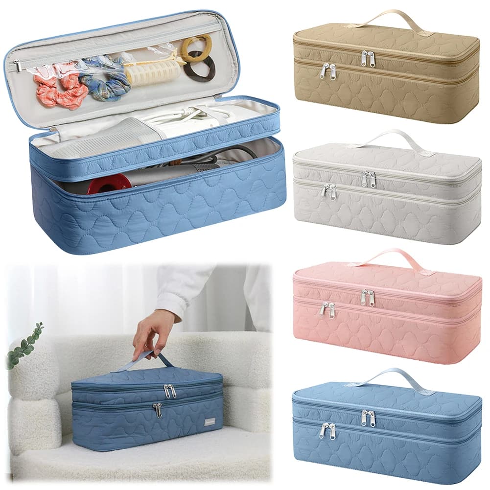 Borsa Portatile a Doppio Strato per Strumenti per Capelli, Borsa da Viaggio, Organizer per Asciugacapelli per Spazzola Asciugacapelli/Volumizzante Revlon One-Step