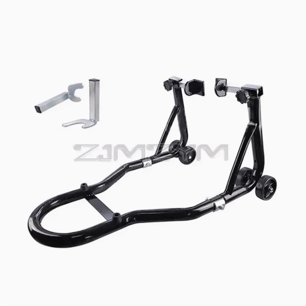 Supporto per Moto AQ-Motorcycle Stand, Supporto Ruota Anteriore e Posteriore, Telaio di Supporto Ruota Completo, Set Completo di Strumenti per Riparazione Pneumatici per Scopi di Riparazione Moto