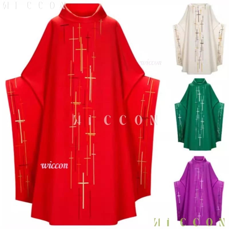 Costumes of Halloween Medieval Pope Emeritus Mantle Cosplay Middle Ages Black Mantle Full Set Prayer Dresses Church Halloween Party Dress