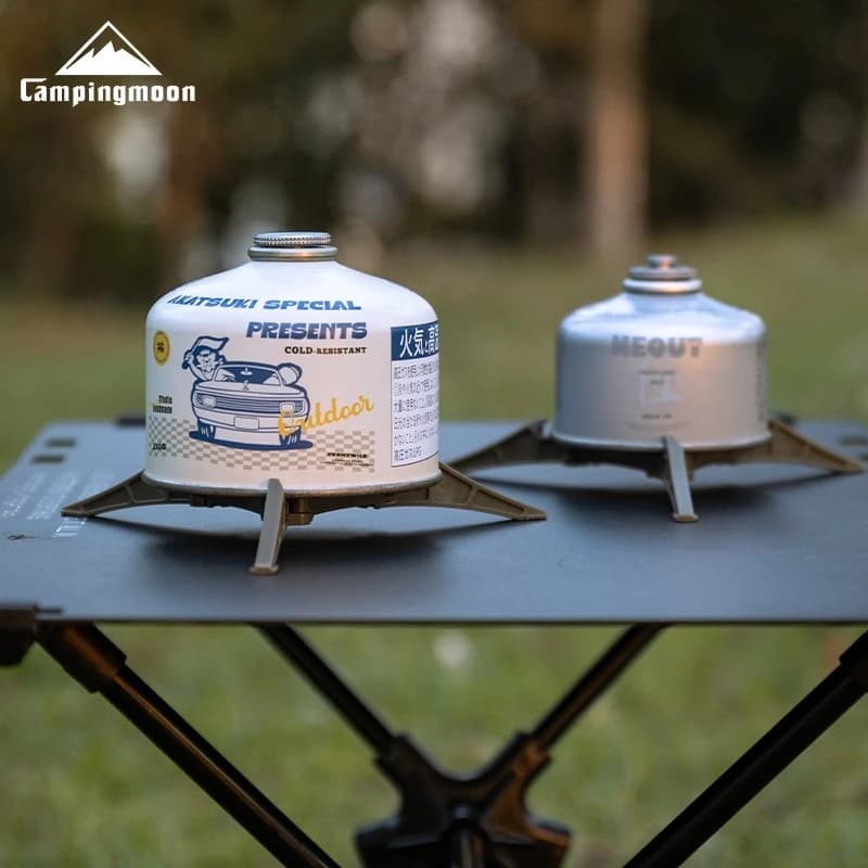 Campingmoon Z41 Multipurpose Portable Support for Camping Gas Tanks, Foldable and Stable