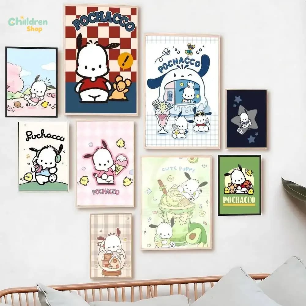 Pochacco Diamond Painting Kit Sanrio Cartoon Dog DIY Handmade Art Home Wall Decor Gift,No Frame
