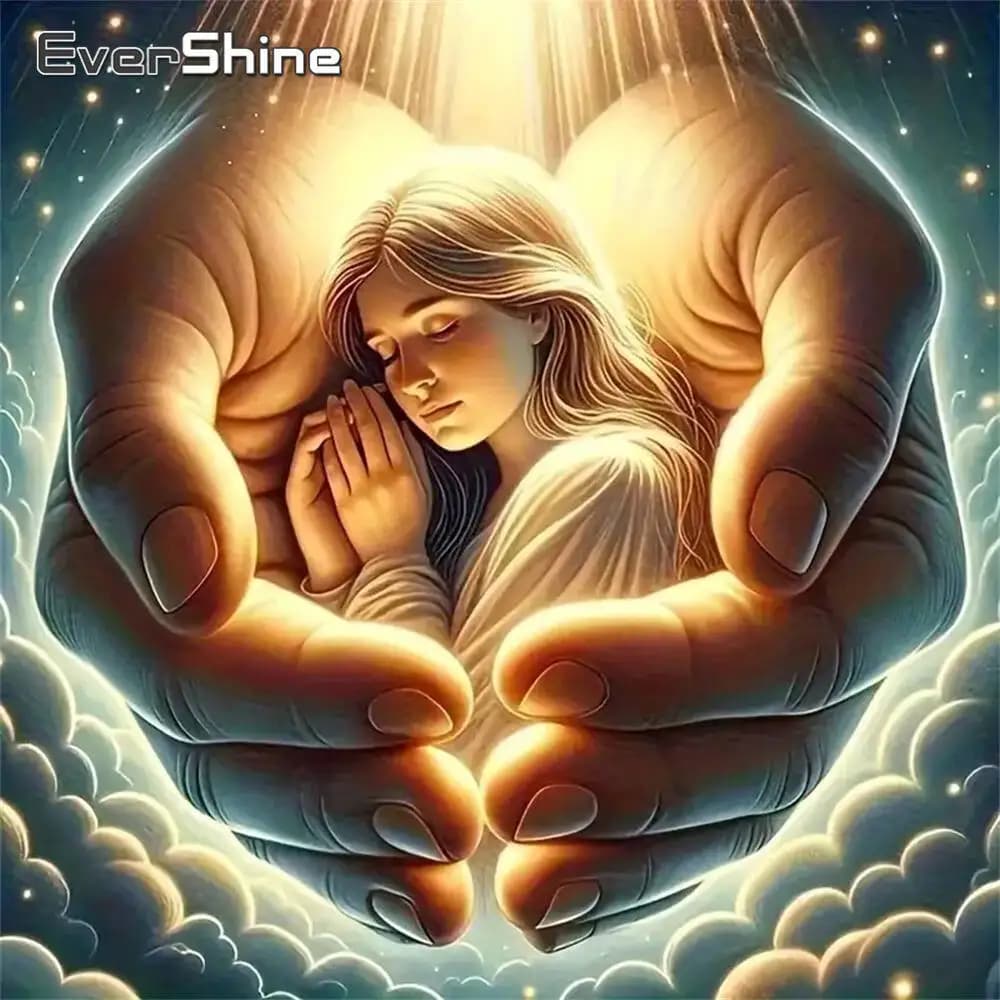 Evershine 5D DIY Diamond Mosaic Woman Portrait Craft Kit Diamond Painting Religion New Arrival Embroidery Hand Holiday Gifts