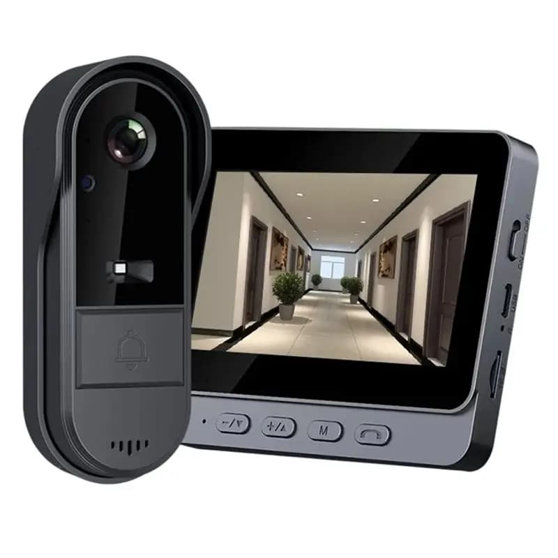 Campanello Video Wireless Smart N96R con WiFi, Telecamera Esterna HD 1080P Bidirezionale, Interfono Vocale Wireless, Campanello Impermeabile per Casa Intelligente