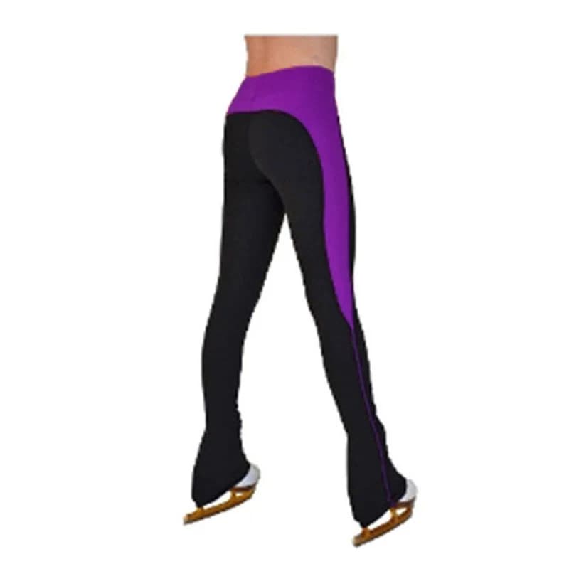 Customized Figure Skating Pants Long Trousers for Girl Women Training Competition Ice Skating Warm pants