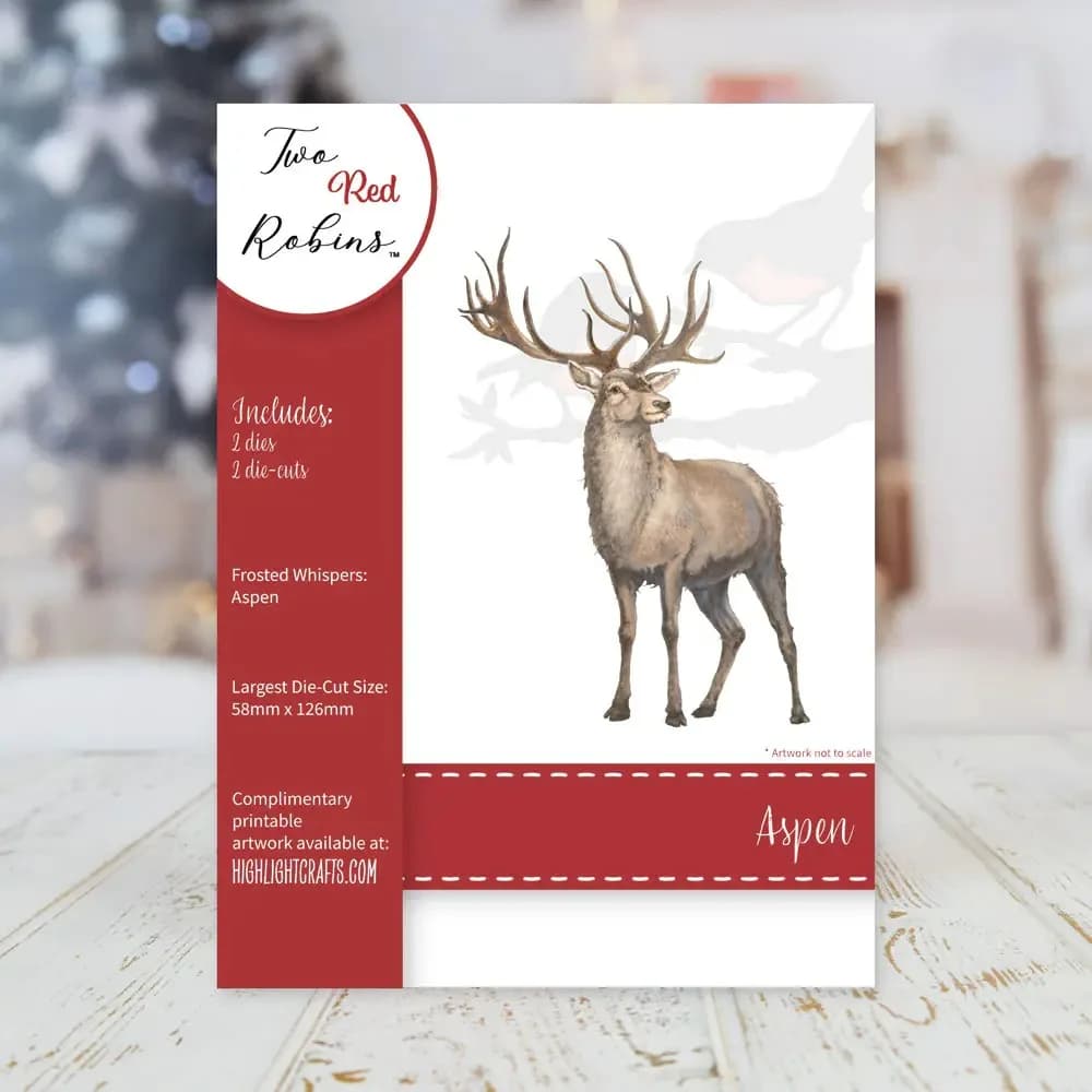 Talia Merry Christmas Aspen Deer Frosty Foliage Whispers Tree Ice Metal Cutting Die Stamp Scrapbooking Diary Decoration Emboss