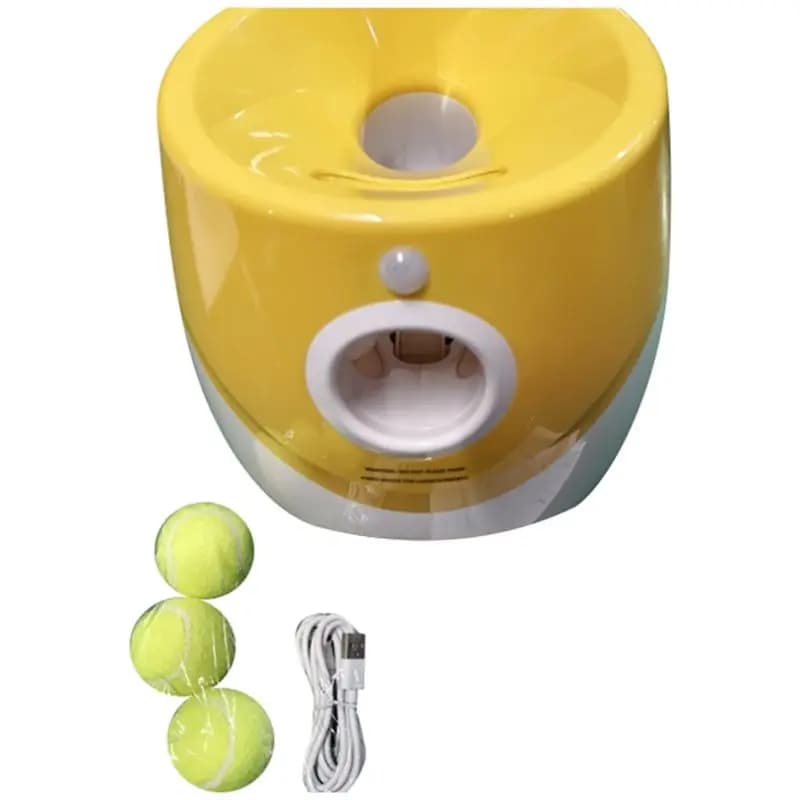ABGG-Fun Interactive Machine Fun Interactive Catapult Throw Rechargable Dog Tennis Ball Launcher Dogs Chase Automatic