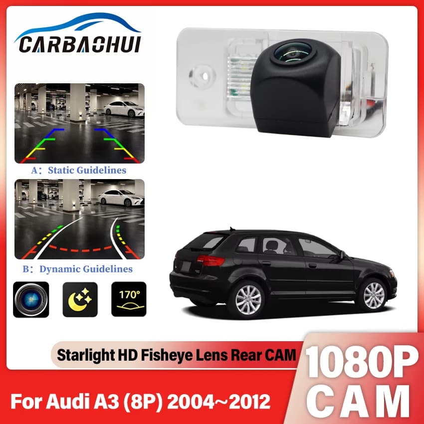 Telecamera di parcheggio retromarcia per retromarcia per Audi A3 (8P) 2004 ~ 2012 Starlight night vision Car Rear View Camera