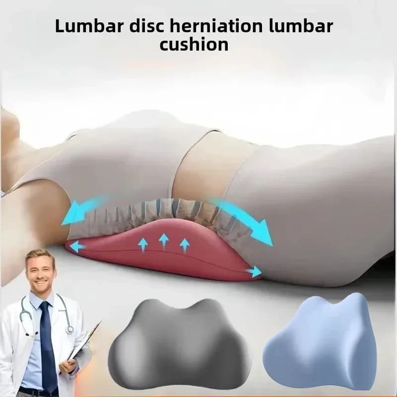 Cuscino di supporto lombare Cuscino lombare per il sonno Letto ergonomico morbido e confortevole in memory foam Supporto per la schiena per sporione lombare