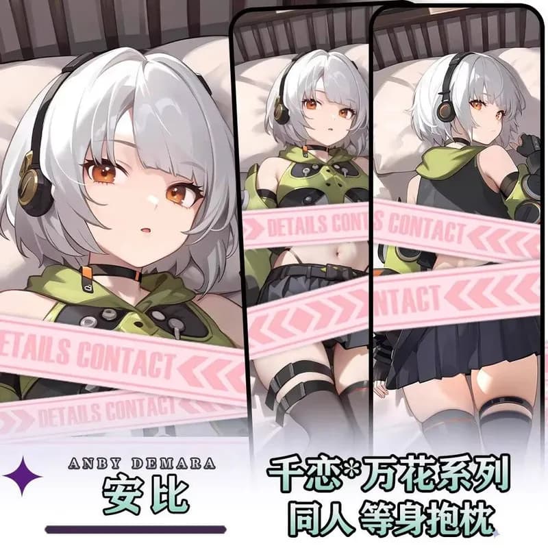Anby Demara Zenless Zone Zero GIRL Sex Dakimakura Hing Body Case Otaku Bearing Bedside Christmas Gift