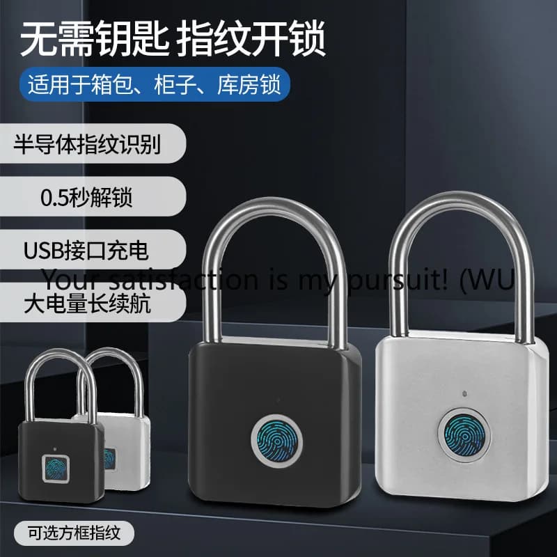Lucchetto per impronte digitali per bagagli, porta in acciaio inossidabile, armadietto, lucchetto per cassetti, lucchetto per impronte digitali intelligente