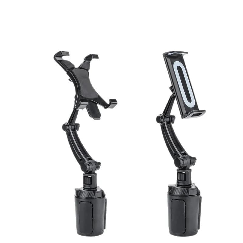 Supporto per tablet regolabile per portabicchieri da auto, braccio telescopico per iPad/telefoni