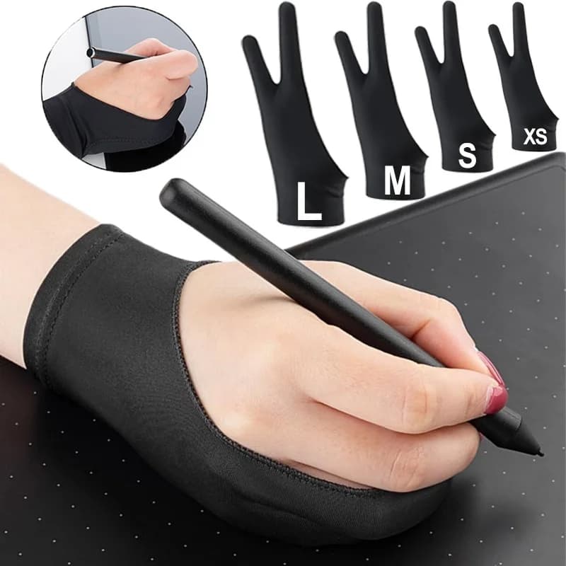 Guanti da pittura anti-touch Guanti da disegno anti-fouling per tablet iPad Scheda digitale Touch screen Pittura Art Forniture per ufficio