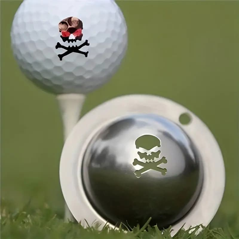 A64T 4pcs Personalized for Golf Ball for Marker Alignment Tool with Alphabet Pattern Pen for Putting Practice Outdoor Sport
