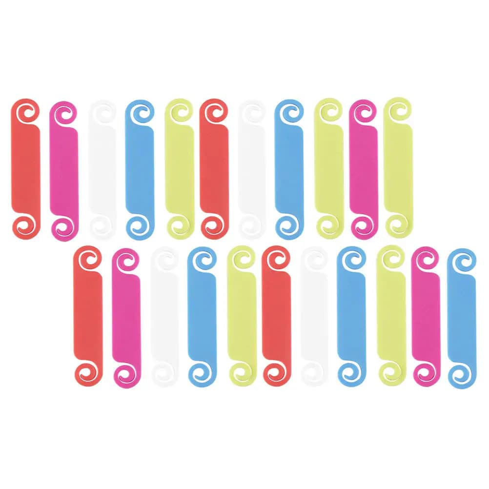 50 Etichette Multicolore per Cavi, Identificatori per Cavi USB, Caricabatterie, Computer, Gestione Cavi