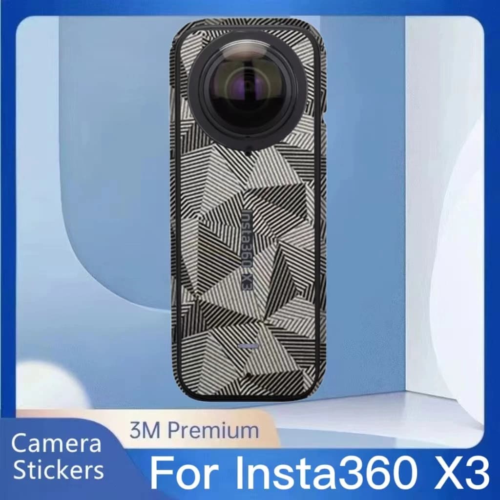 For Insta360 X3 Decal Skin Vinyl Wrap Anti-scratch Film Action Camera Protective Wall decal Protective coat Insta360X3 Insta 360 X3