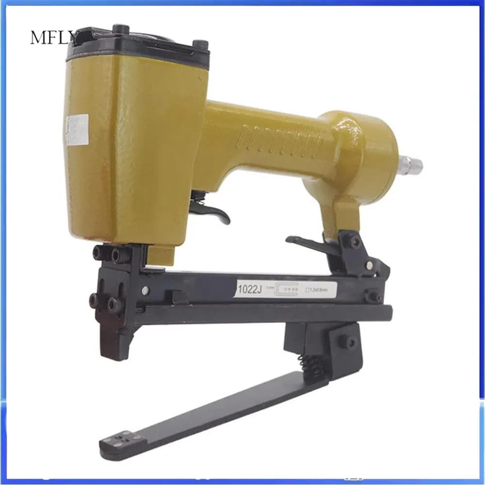 Cucitrice per chiodatrice ad aria per legno in cartone per tessuto in pelle 1022J Pistola per punti metallici pneumatica multifunzionale Codice Pistola per chiodi Fogna per libri