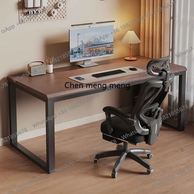 Scrivania Minimalista per Camera da Letto e Ufficio, Design Unico per Due Persone, Scrivania da Gaming per Computer, Mobili Escritorio Esquinero