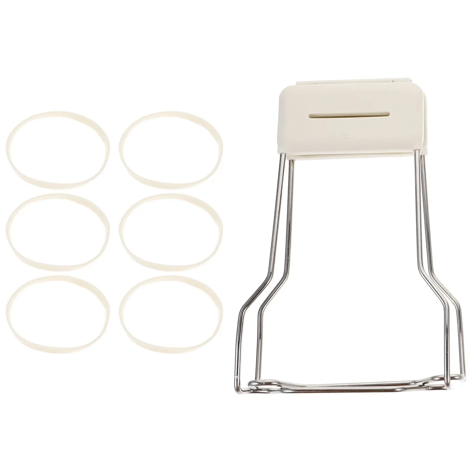 Pinza Ergonomica Antiscottatura in Acciaio Inox e PP per Piatti Caldi, Ciotole e Padelle, per Microonde e Friggitrice ad Aria