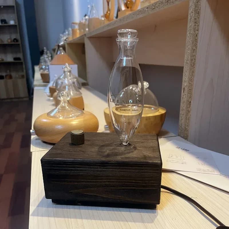 20ml Senza Acqua Puro Diffusore di Olio Essenziale Nebulizzatore Diffusore di Aromaterapia Elettrico di Legno di Vetro Casa Aroma Diffusori Essenziali