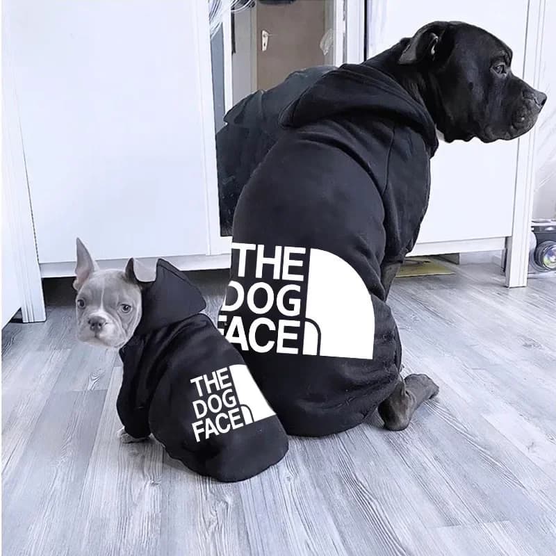 Sweatshirts for Dogs, Big size Dog Clothing for Autumn and Winter, Dog Head Jacket for French Bulldog and Labrador