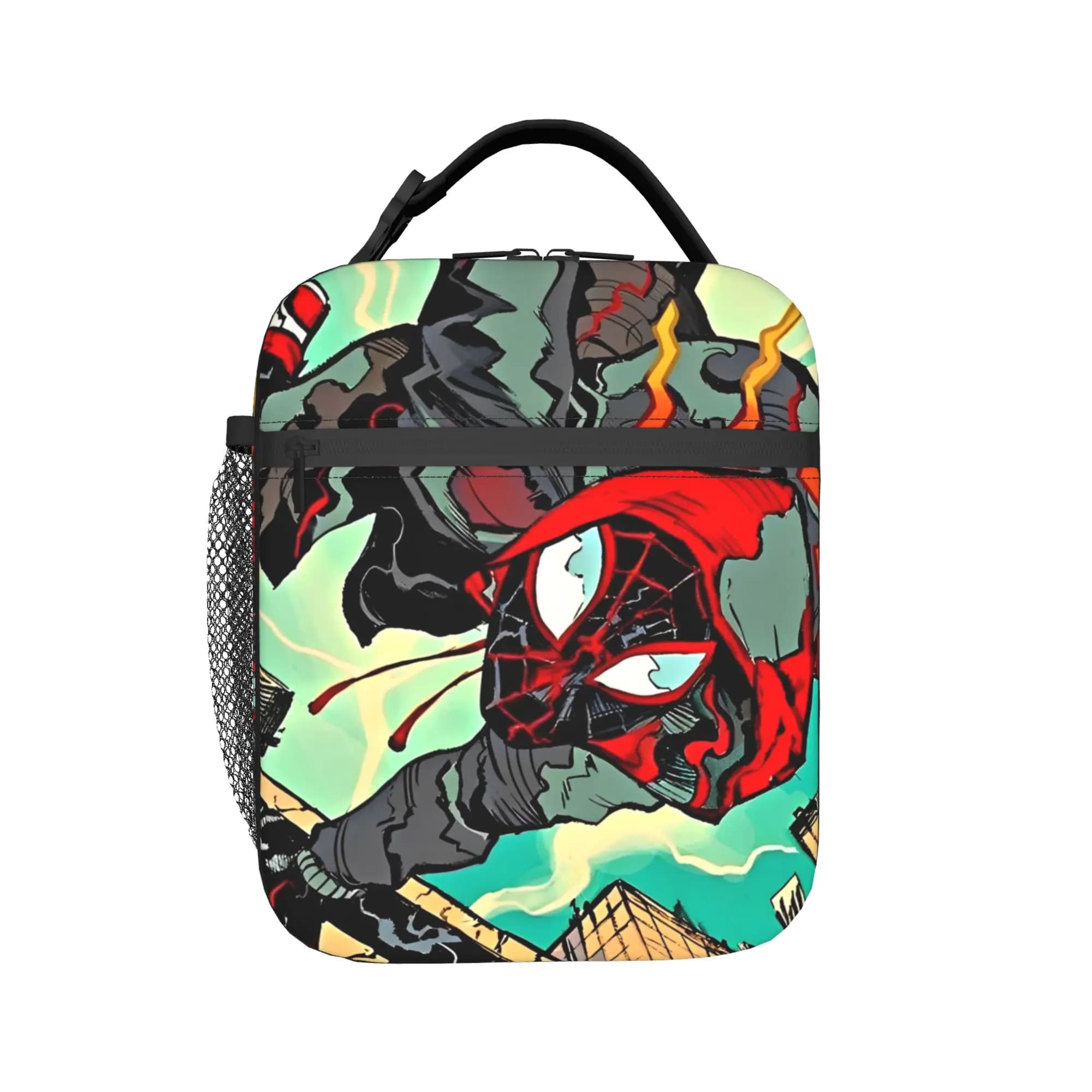 Spiders Mans Insulated Lunch Bags Portable Lunch Container Thermal Bag Tote Lunch Box School Outdoor Bento Pouch
