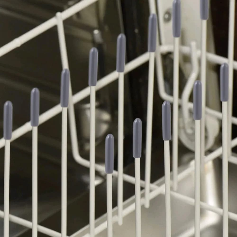 100 pcs Dishwasher Rack Covering Point Cap Flexible Rolling Mat Protective Sleeves For Article Sharp To Prevent Collision Cover