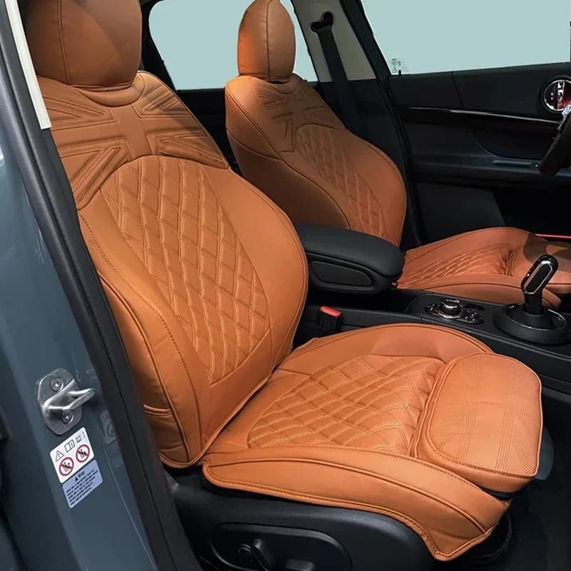 For Mini Cooper F54 F55 F56 F57 F60 HATCHBACK CABRIO R60 F60 COUNTRYMAN custom car seat covers ACCESSORIES